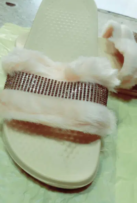 fur slippers for women