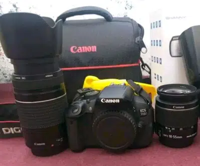 cannon 700d with kit lens and 70 300mm lens for sale in Muzaffarabad