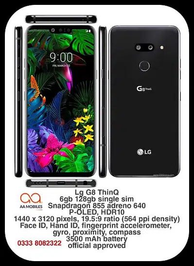 LG G8 ThinQ mobile for sale in Hafizabad