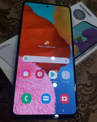 Samsung A51 with box charger 6.128gb pta approved