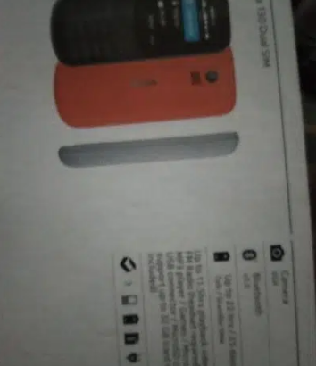 nokia 130 available in orange colour with box and