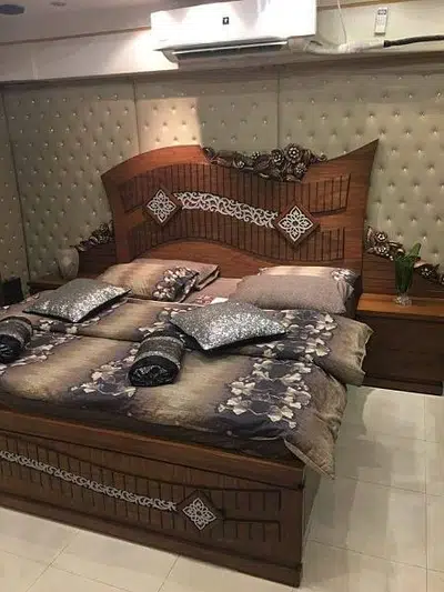 king size new design bed set for sale in Sialkot