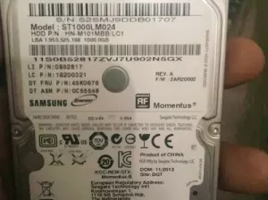 Laptop hard drive 1tb for sale in Gujranwala
