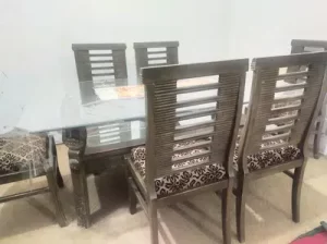 Dinning table with Six Chairs sell in Multan