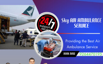 Use 24 Hours ICU Air Ambulance in Guwahati by Sky