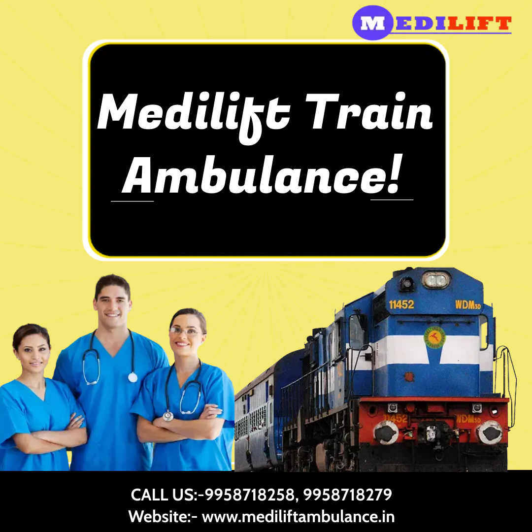 Medilift Train Ambulance Guwahati at Lower Price