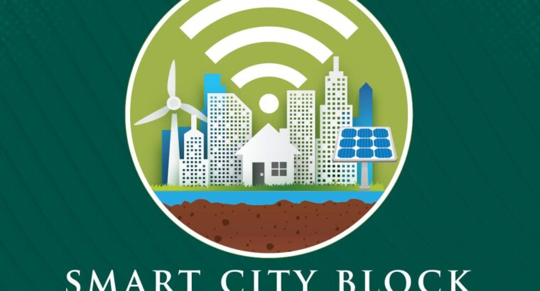 Blue Town with Smart City Features