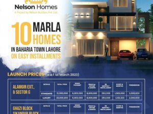 Nelson 10 Marla Homes Baharia Town Lahore