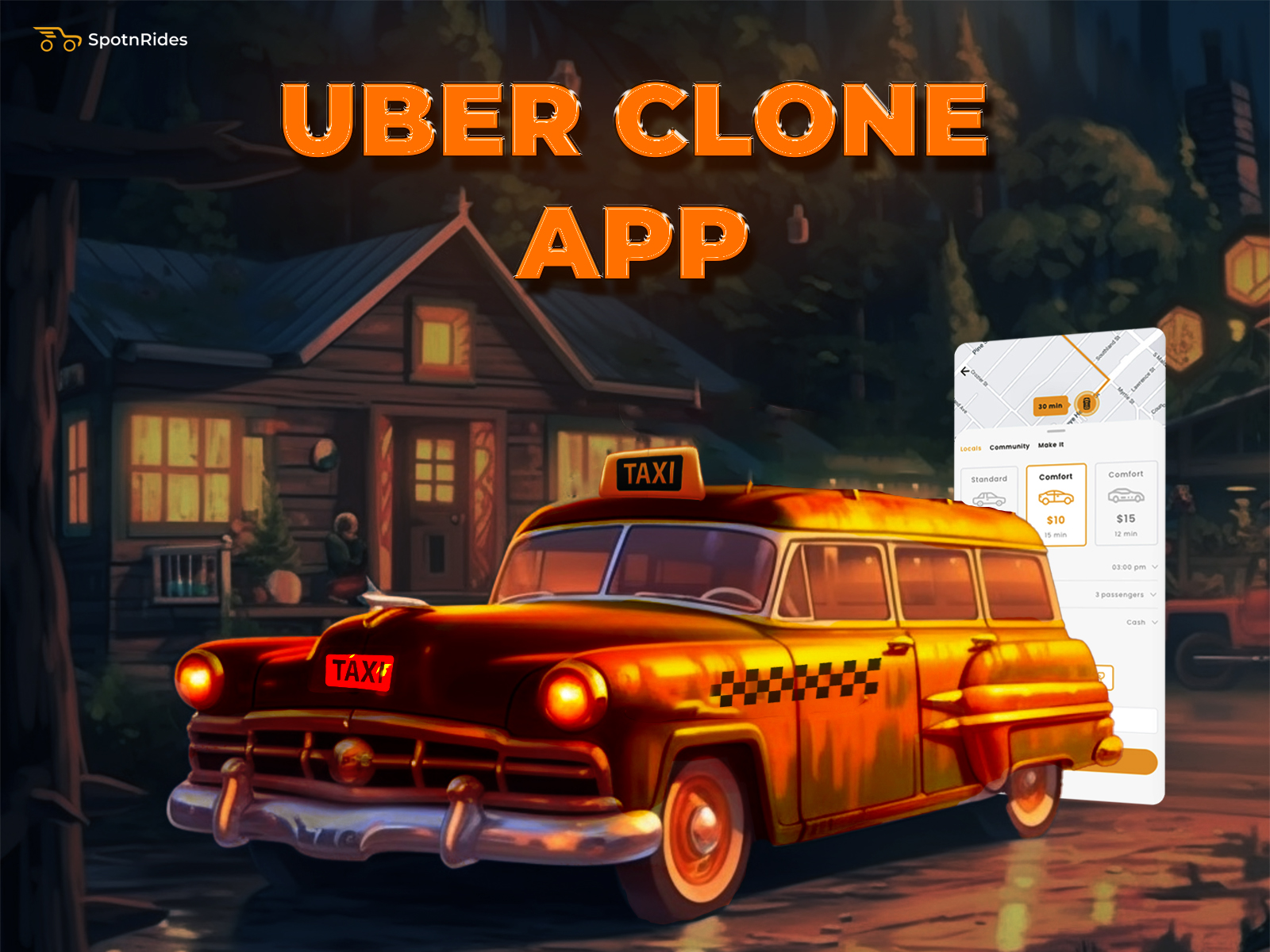 Taxi Booking App Development like Uber SpotnRides