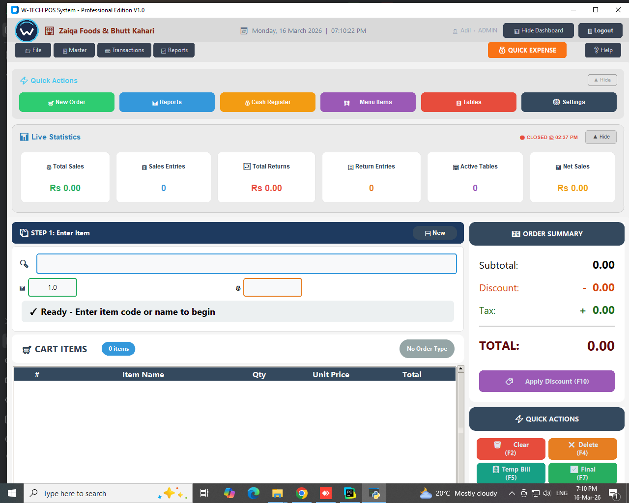 Restaurant POS System in Pakistan | Complete Management Solution