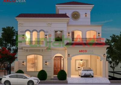 10-Marla-Beautiful-Spanish-House-Design-in-Airport-Green-Garden-Rawalpindi
