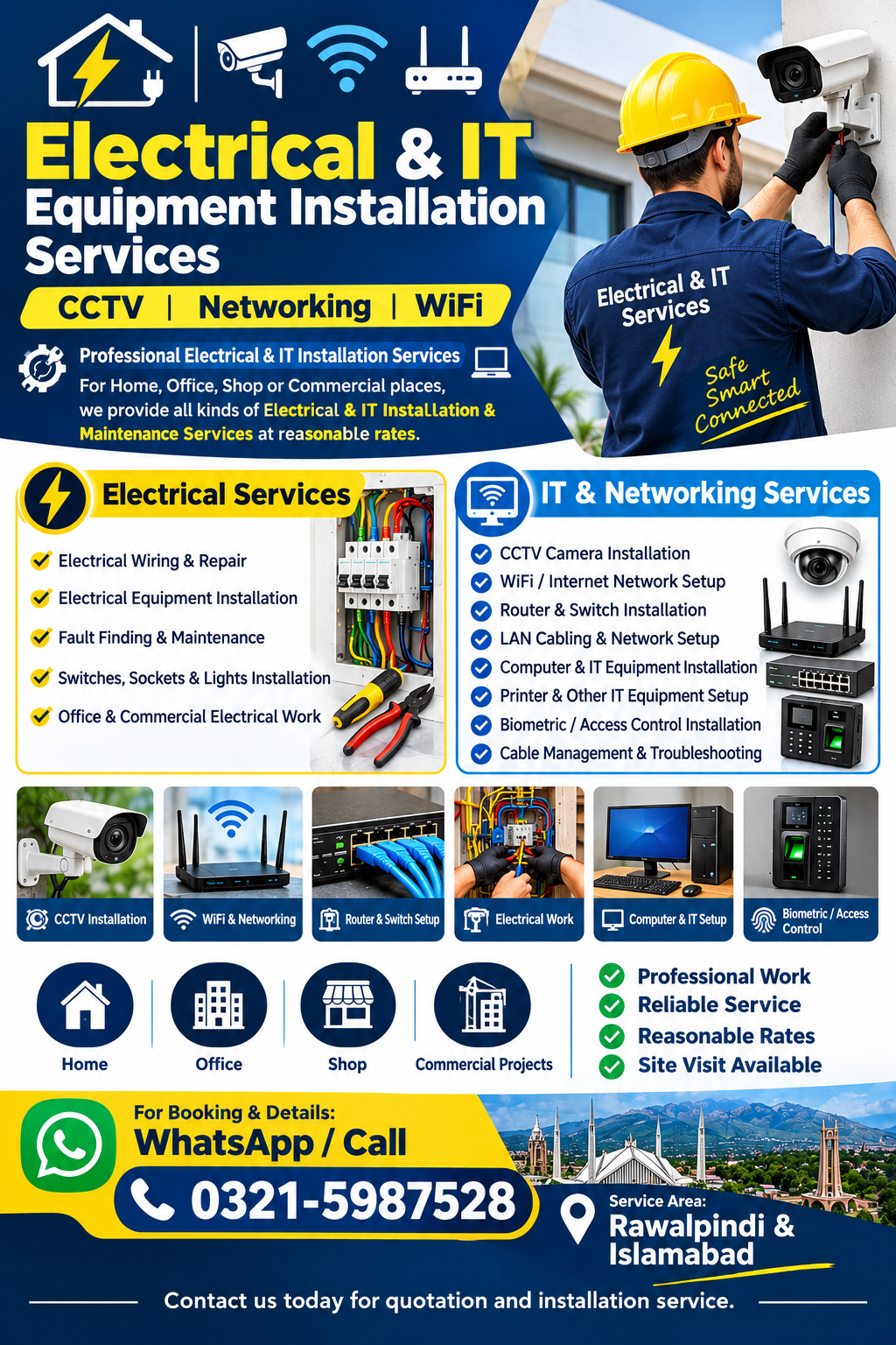 Professional Electrical & IT Installation Services
